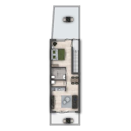 Апартаменты Sunny 45M2 Penthouse With Balcony And Terrace - R65C Эйндховен Экстерьер фото